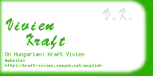 vivien kraft business card